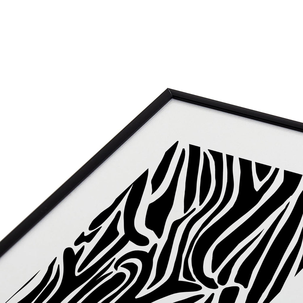 Jennifer Labre Wild Zebra Metal Framed Art Print