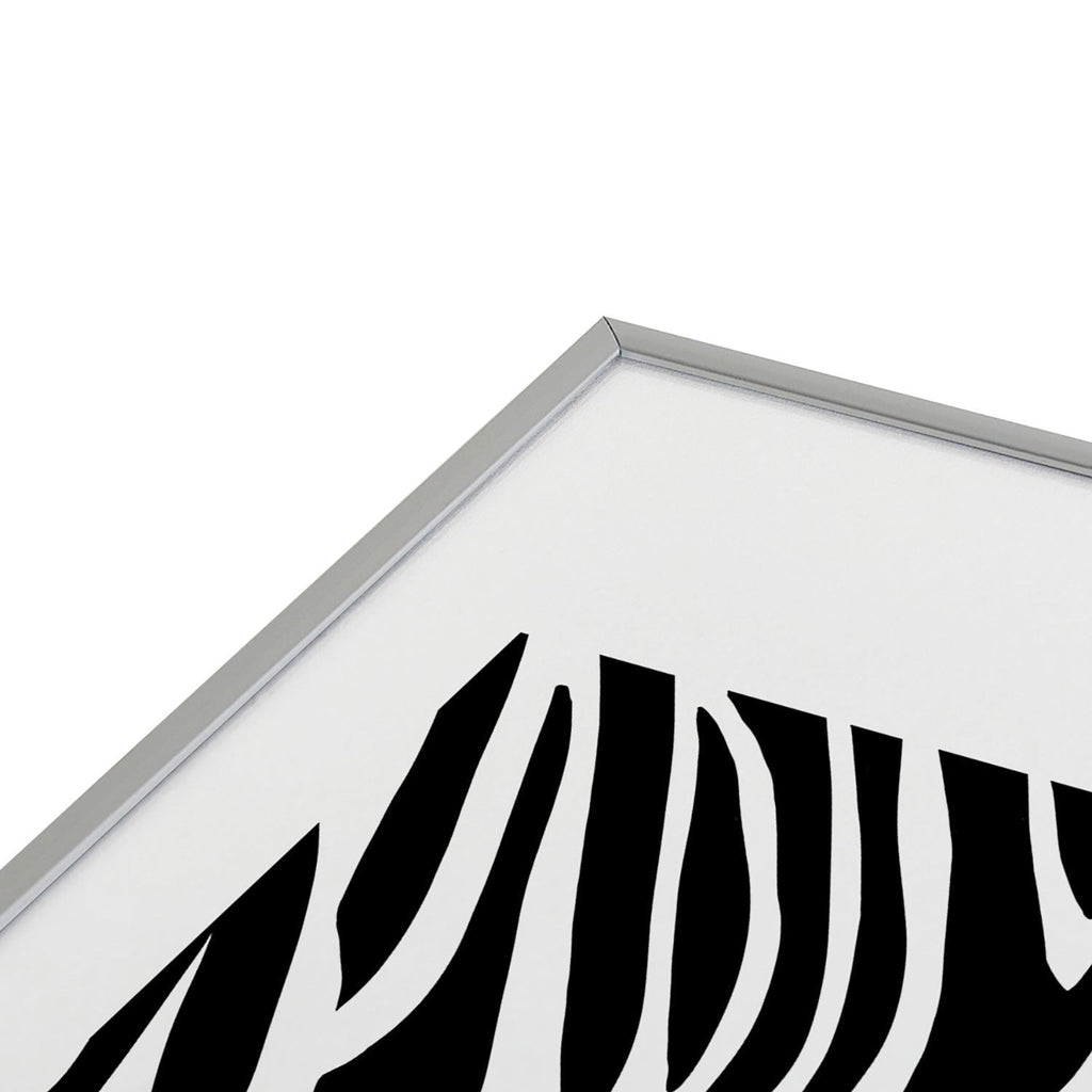 Jennifer Labre Wild Zebra Metal Framed Art Print