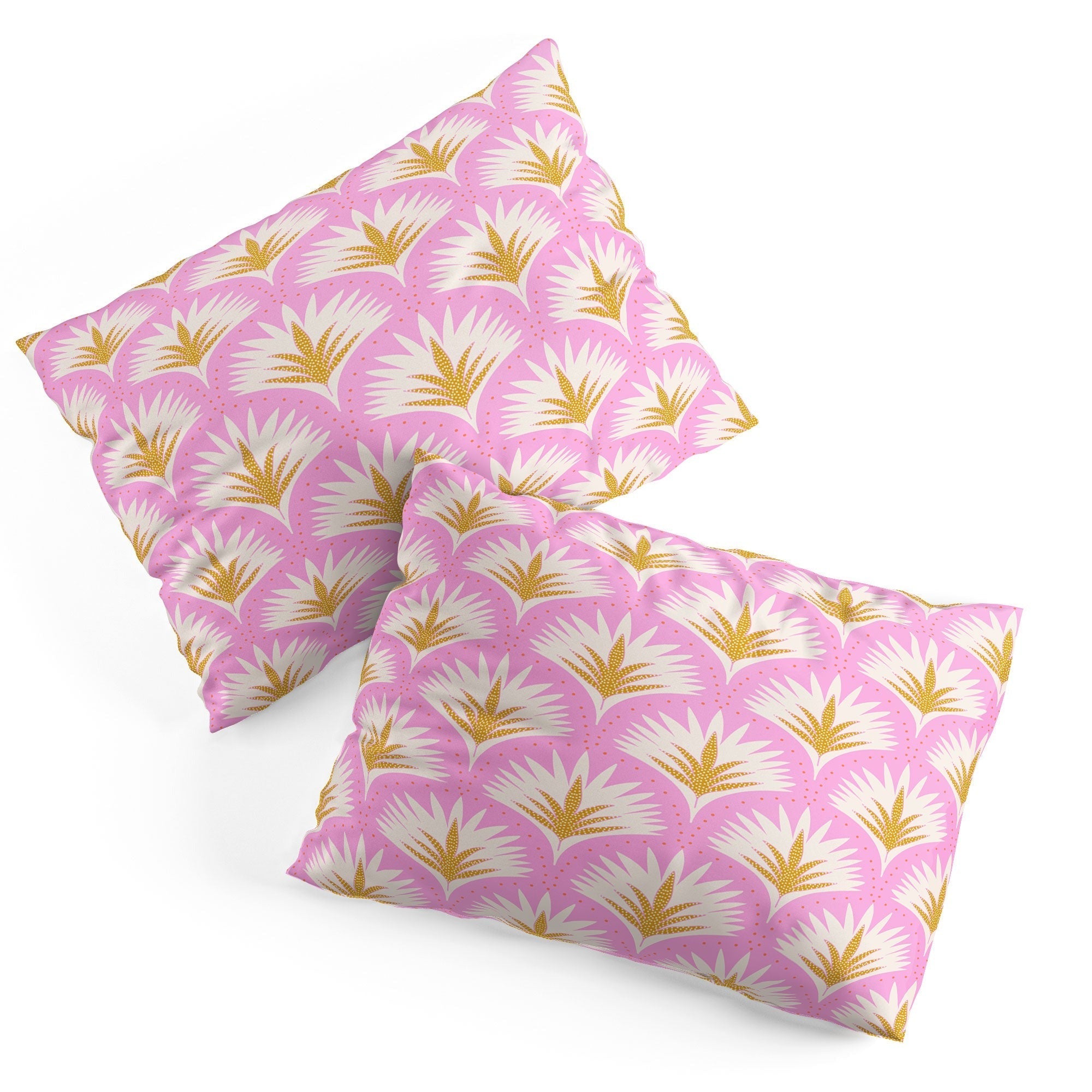 Jennifer Labre Pink Palmetto Pillow Shams