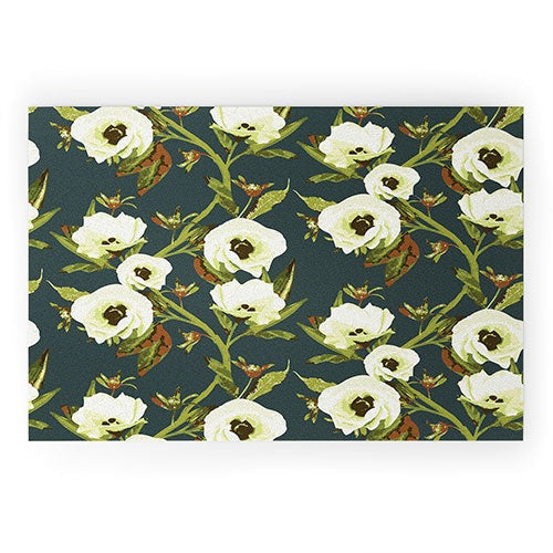 ThirtyOne Illustrations Circa in Olive Welcome Mat