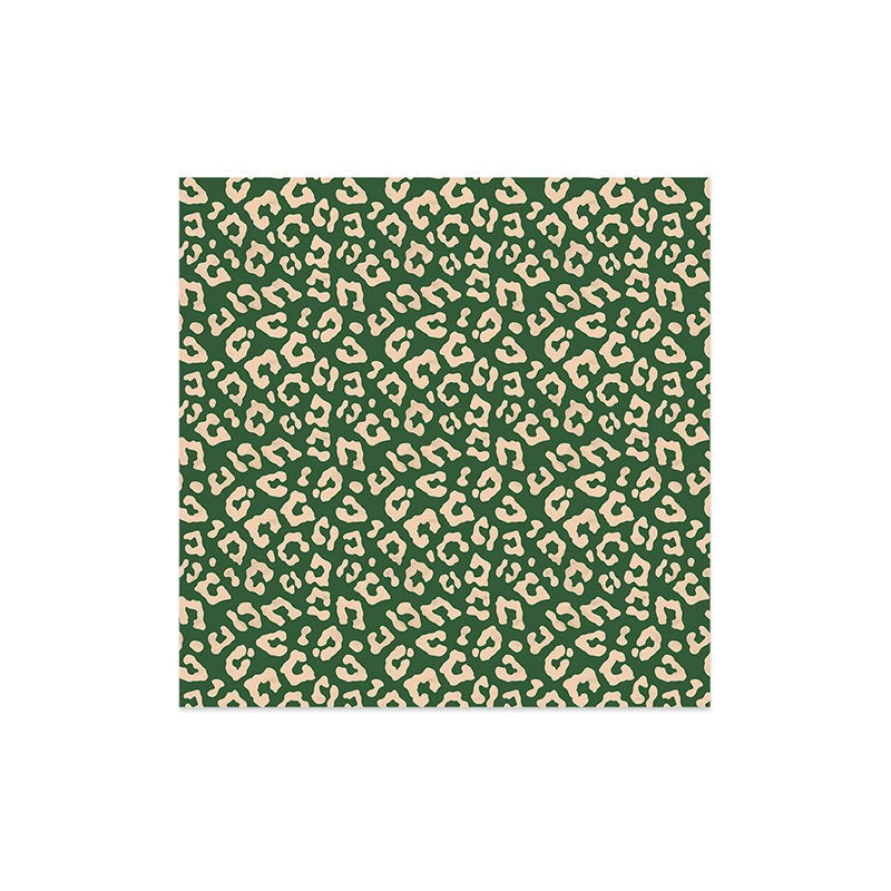 Avenie BR Cheetah Print In Green Art Print