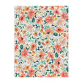 Ninola Design Botanic Retreat Tropical Whimsical Flowers Coral Green Puzzle