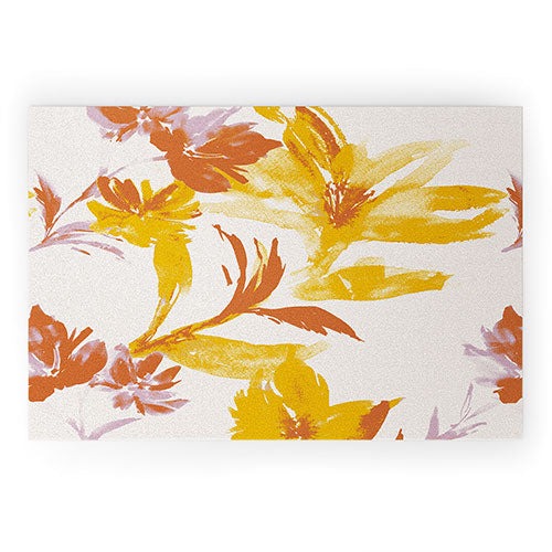Gabriela Fuente Emma Floral Classic Welcome Mat