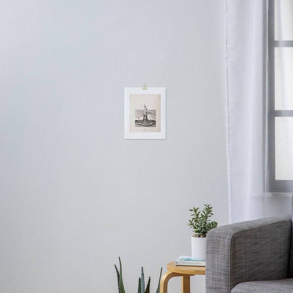 DENY Designs Vintage Lady Liberty Art Print