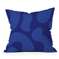 Camilla Foss Blue Pebble Outdoor Throw Pillow