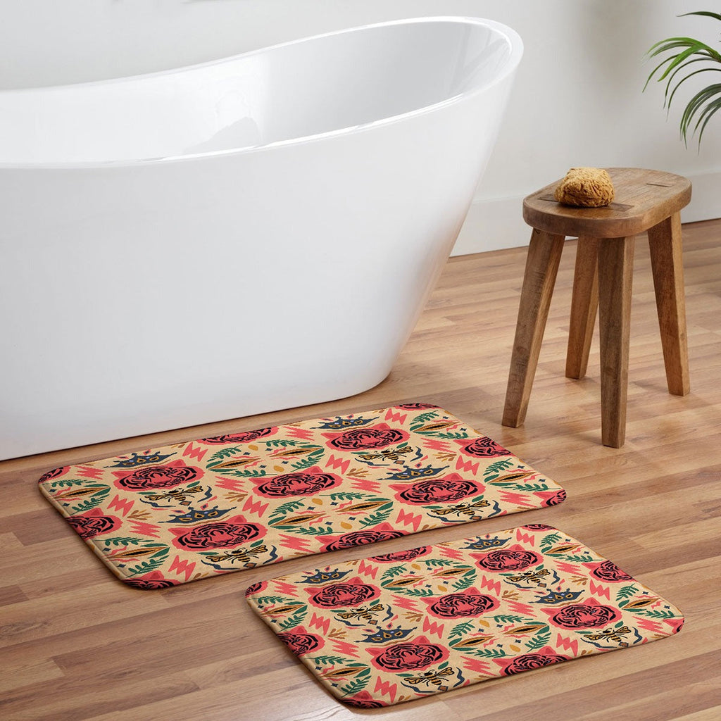 Design by Spark Tigress Queen Bee Memory Foam Bath Mat