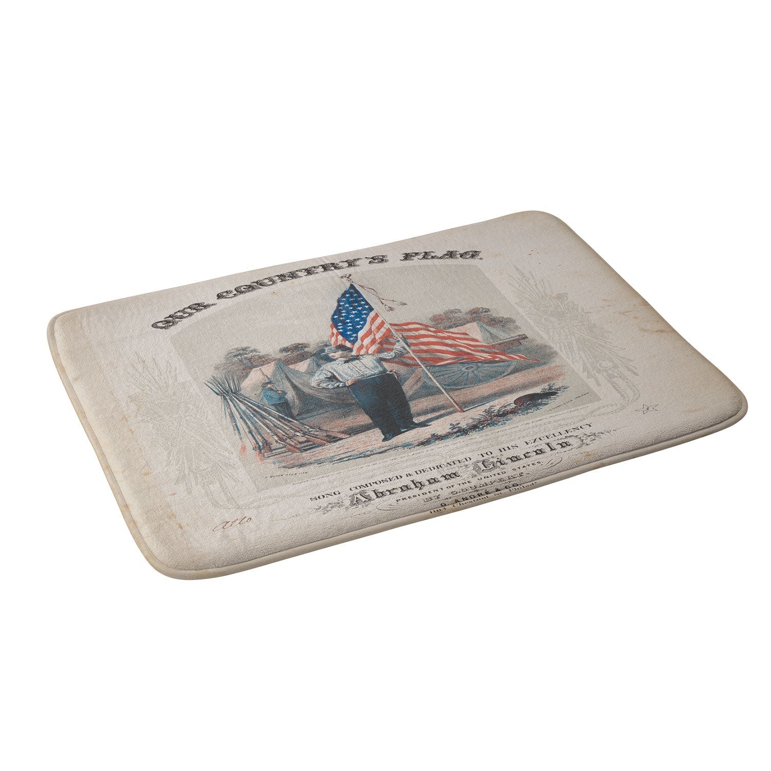 DENY Designs Our Country s Flag Memory Foam Bath Mat