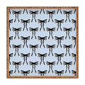 Design by Spark Black Striped Bows Square Tray