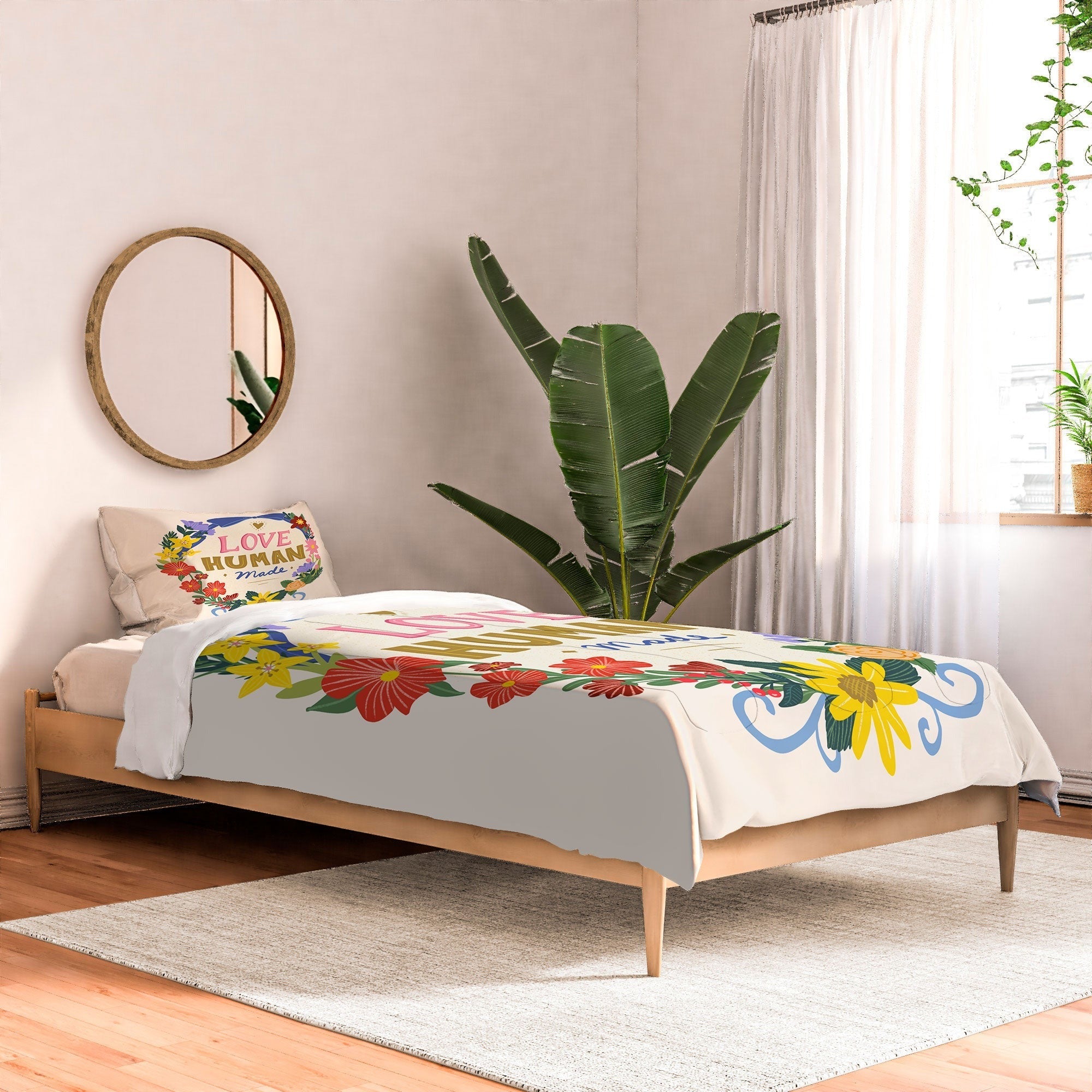 Design by Spark Love Human Made Floral Wreath Comforter