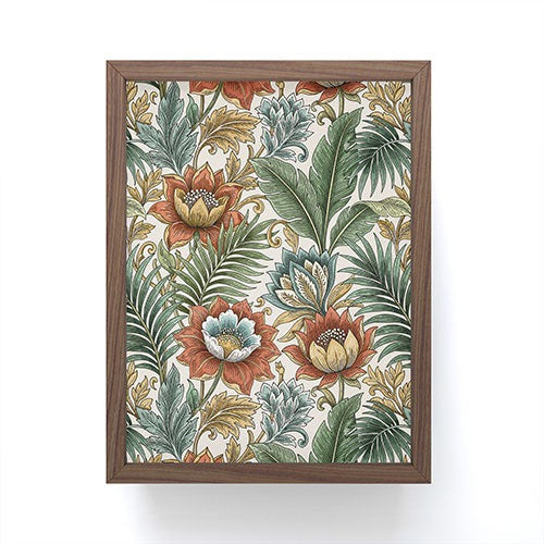 Marta Barragan Camarasa Retro Jungle Garden Framed Mini Art Print