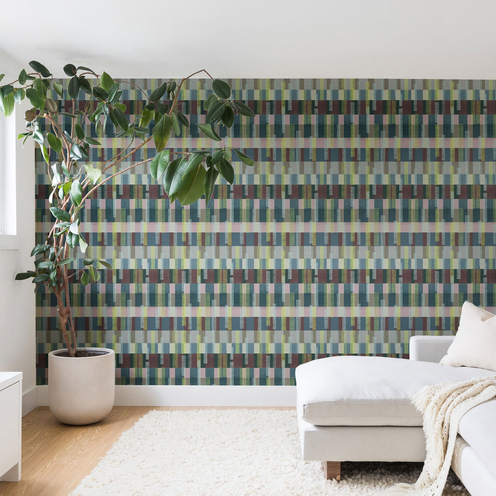 Marta Barragan Camarasa Dynamic Linear Blocks Wall Mural
