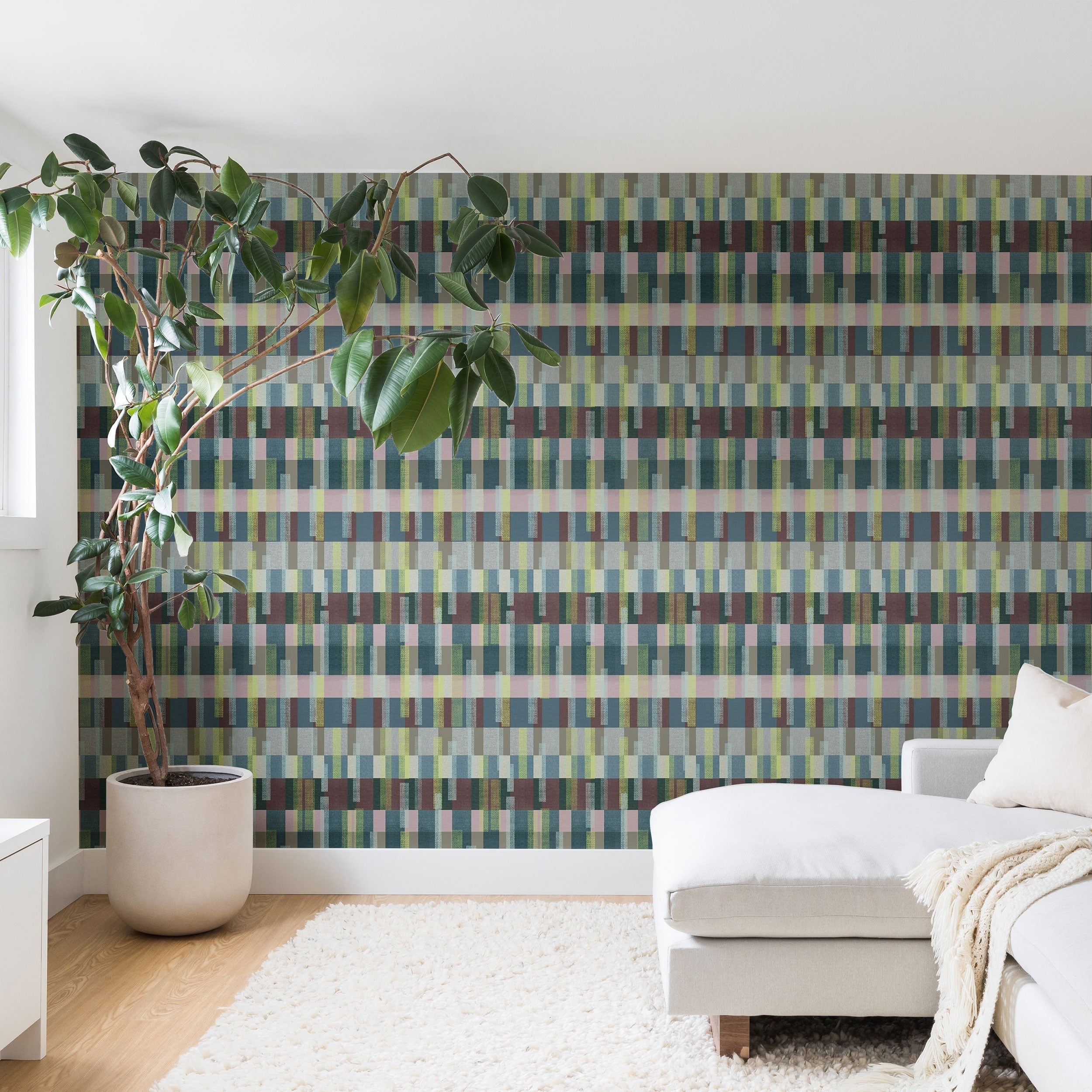 Marta Barragan Camarasa Dynamic Linear Blocks Wall Mural