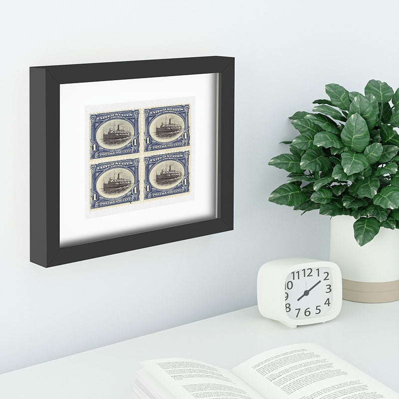 DENY Designs 1901 1c Fast Lake Navigation Stamps Recessed Framing Rectangle