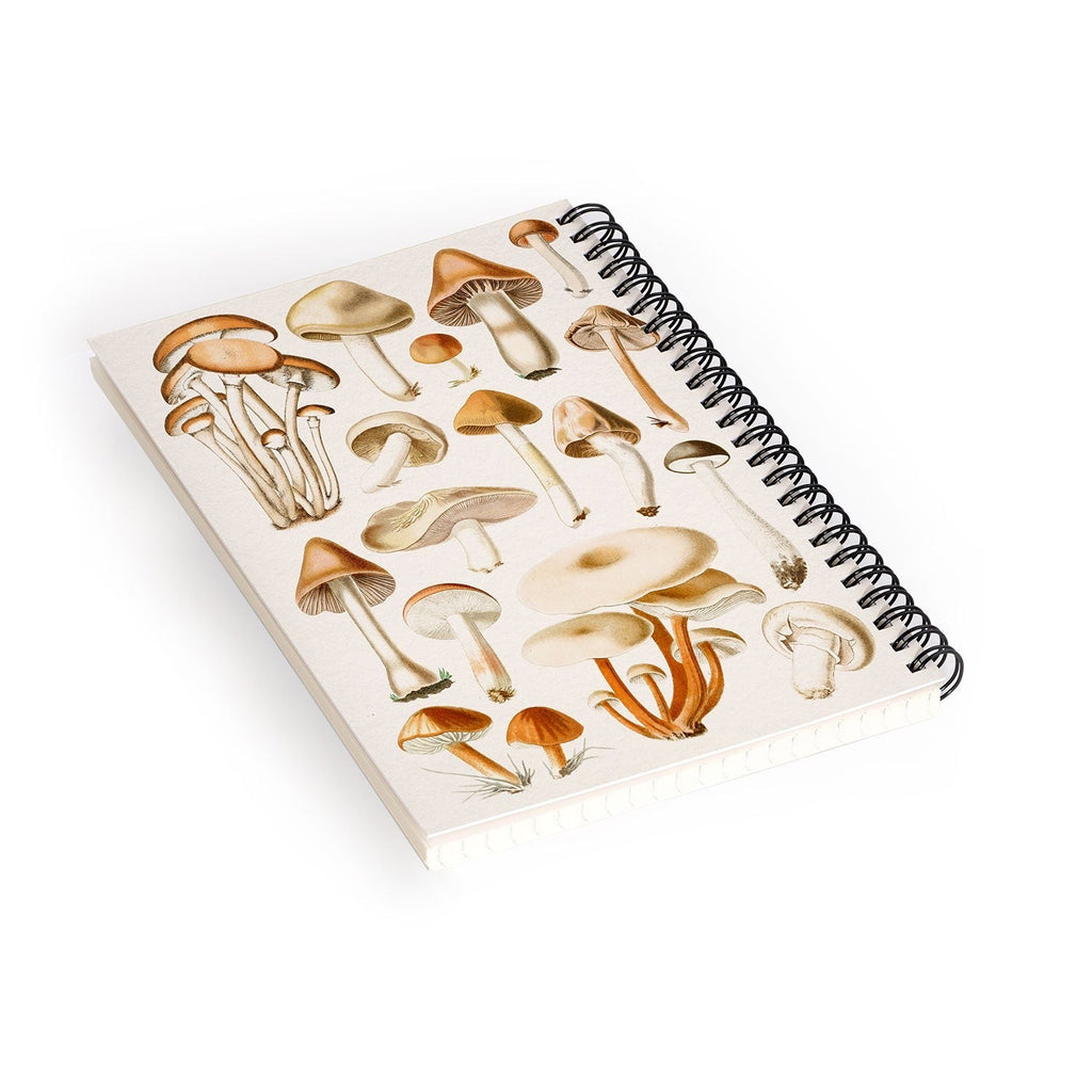 Gal Design Mushrooms Collection Spiral Notebook