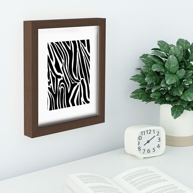 Jennifer Labre Wild Zebra Recessed Framing Rectangle