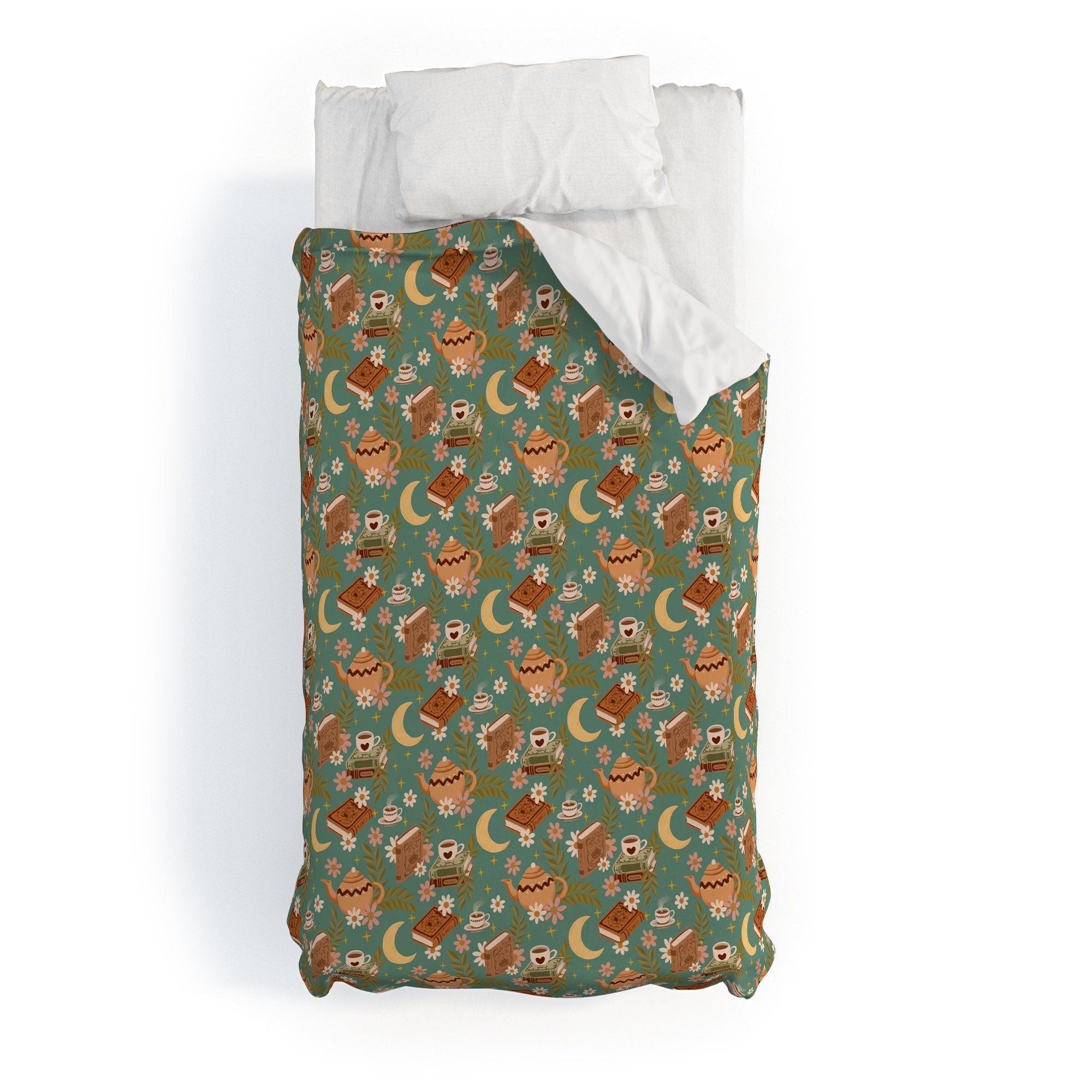 Avenie Moonlit Reading Nook I Duvet Cover