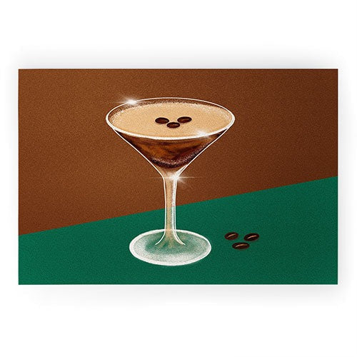 Design by Spark Expresso Martini Coffee Beans Welcome Mat