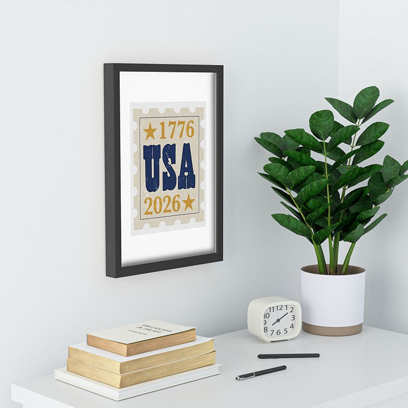 DENY Designs USA Stamp Recessed Framing Rectangle