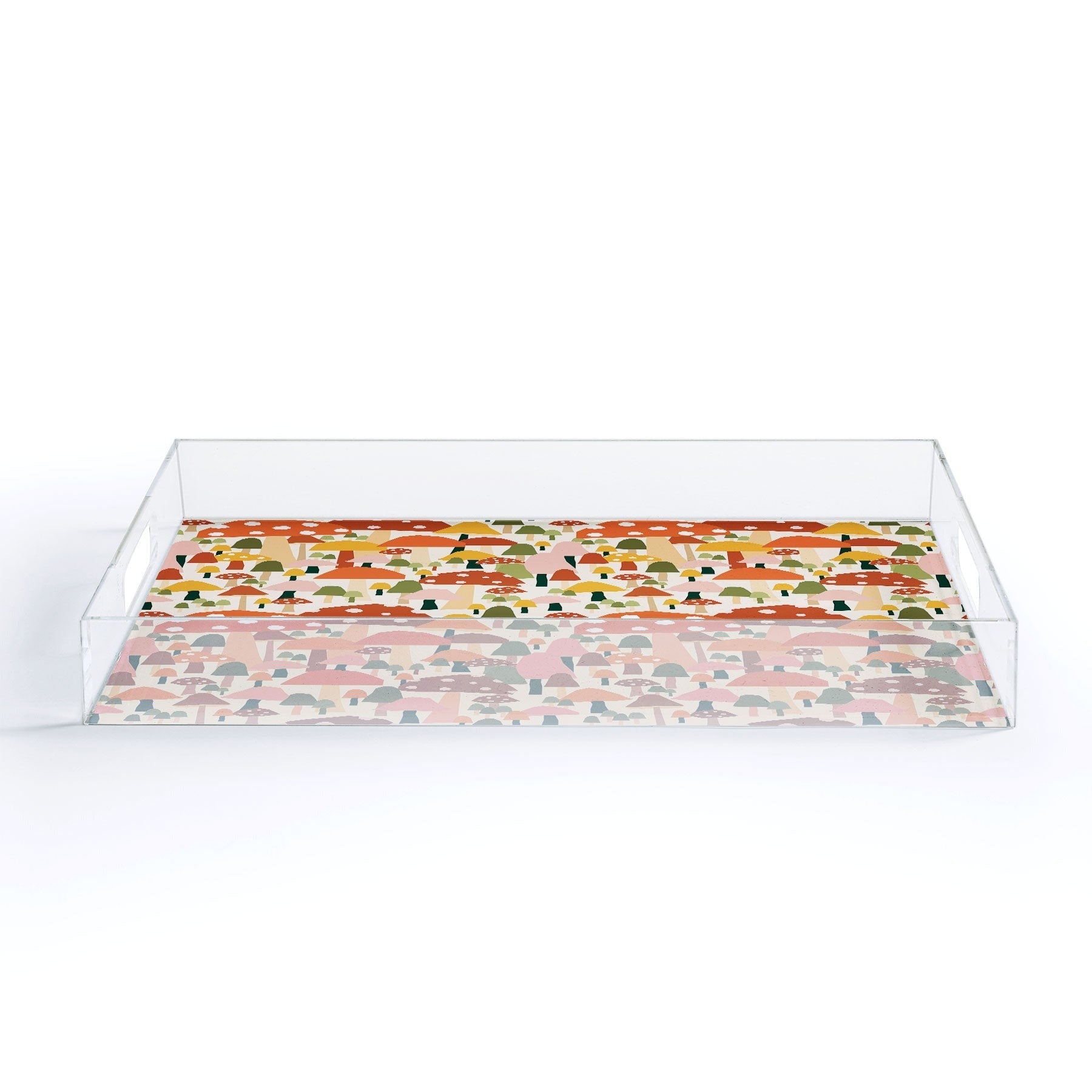 Valeria Frustaci autumnal mushrooms Acrylic Tray