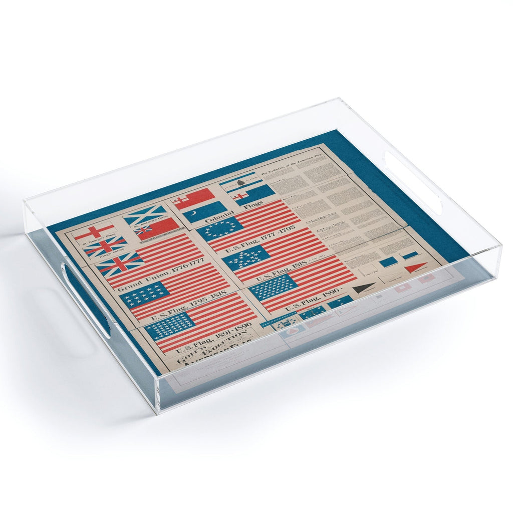DENY Designs Goff s Evolution of the American Flag Acrylic Tray