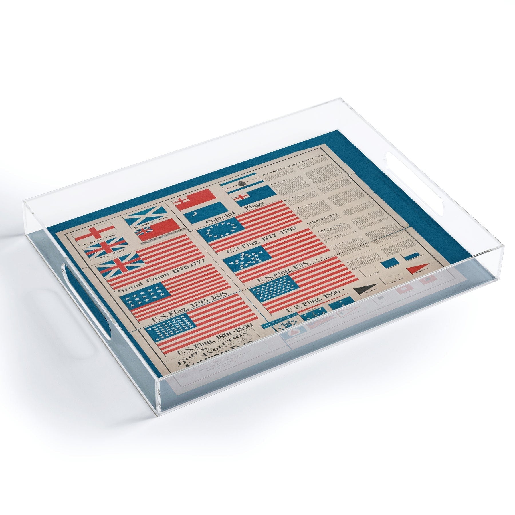DENY Designs Goff s Evolution of the American Flag Acrylic Tray