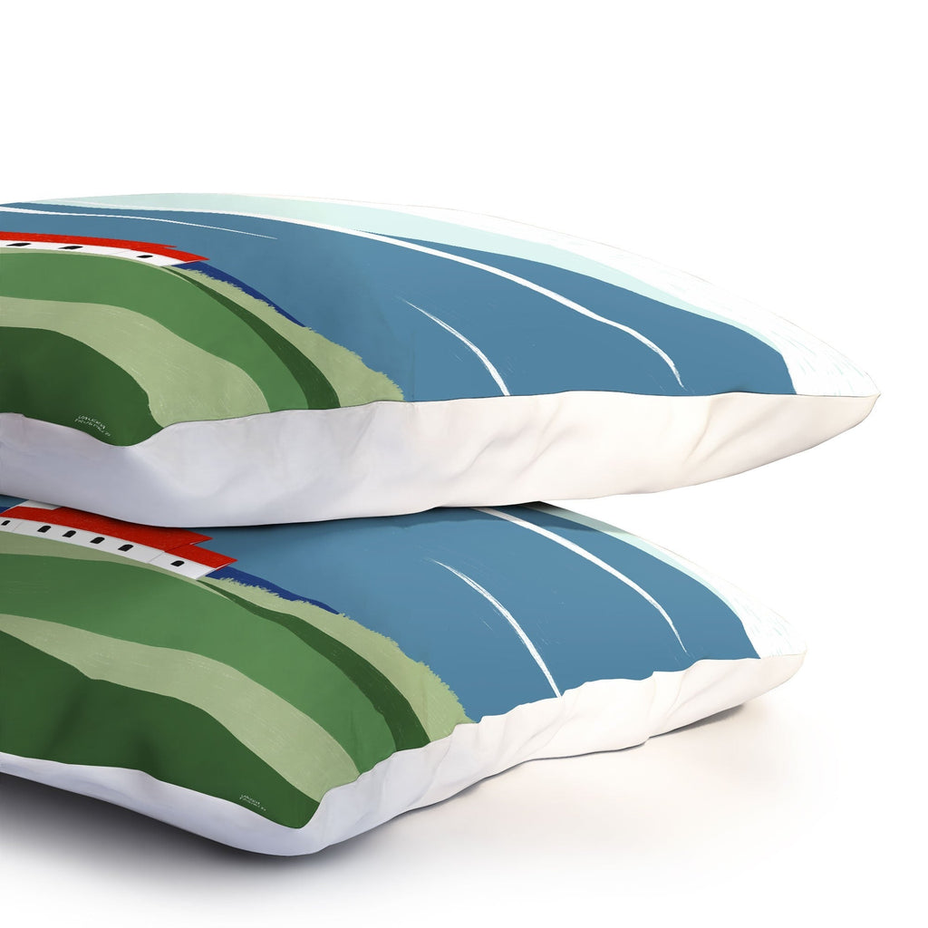 Valeria Frustaci Red roof in Iceland Pillow Shams