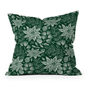 Pimlada Phuapradit Christmas Poinsettia Throw Pillow