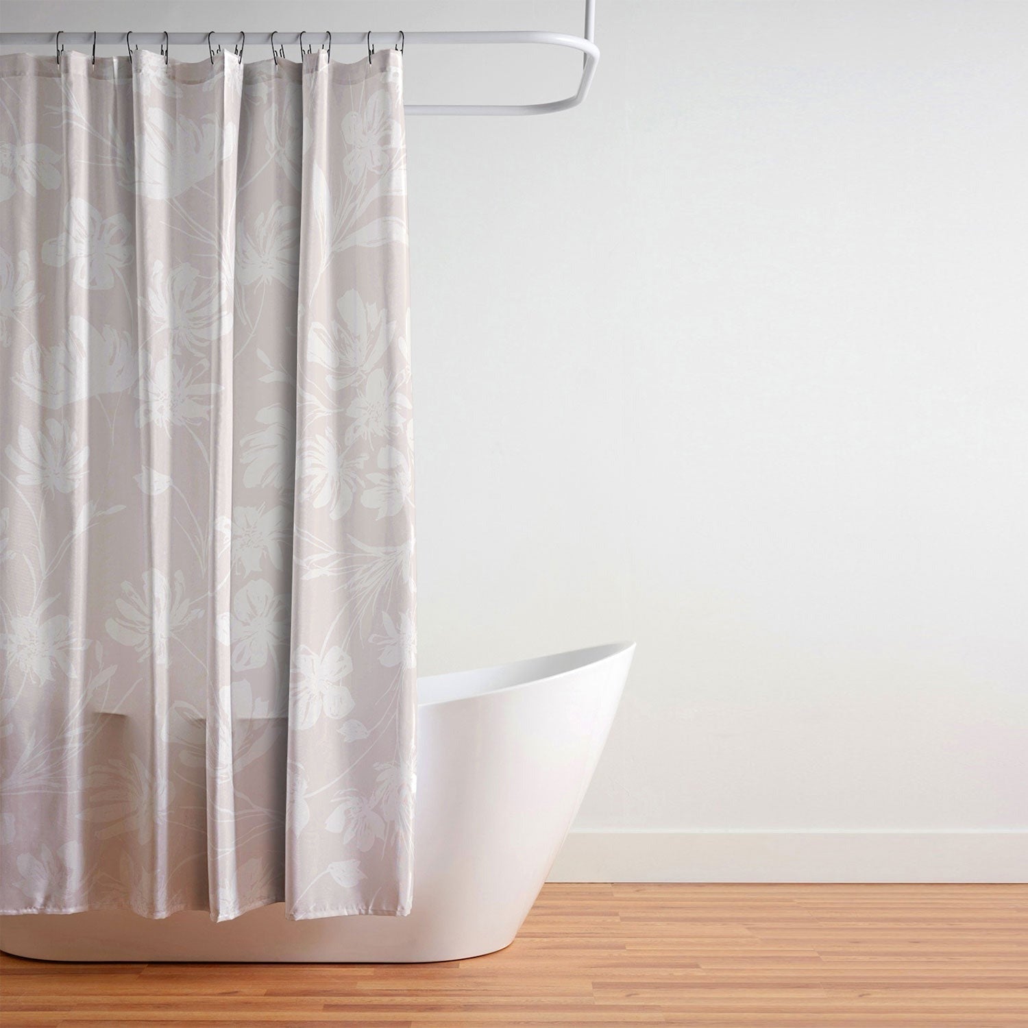 Gabriela Fuente Martine Neutral Shower Curtain