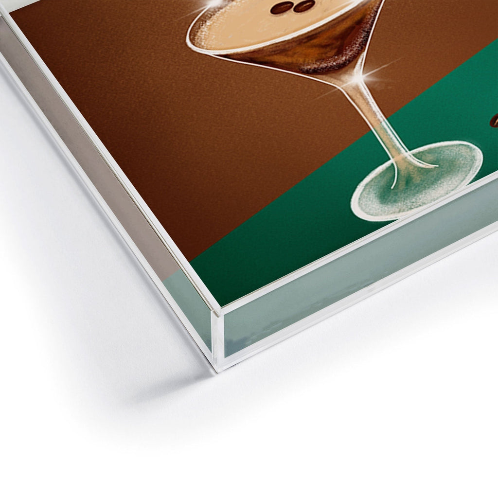 Design by Spark Expresso Martini Coffee Beans Acrylic Tray