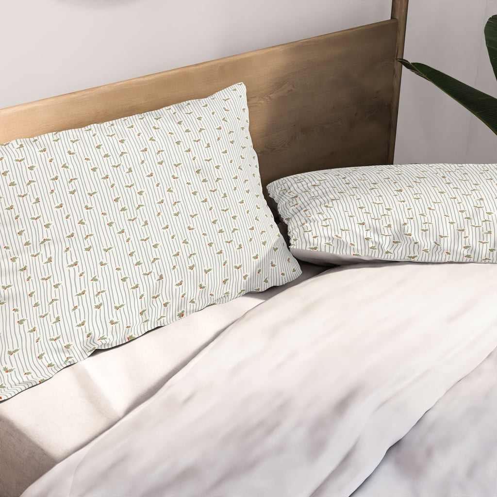 CoastL Studio Hand Drawn Holly Stripe Pillow Shams