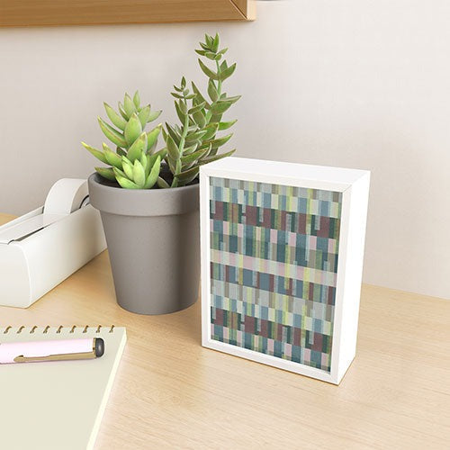 Marta Barragan Camarasa Dynamic Linear Blocks Framed Mini Art Print