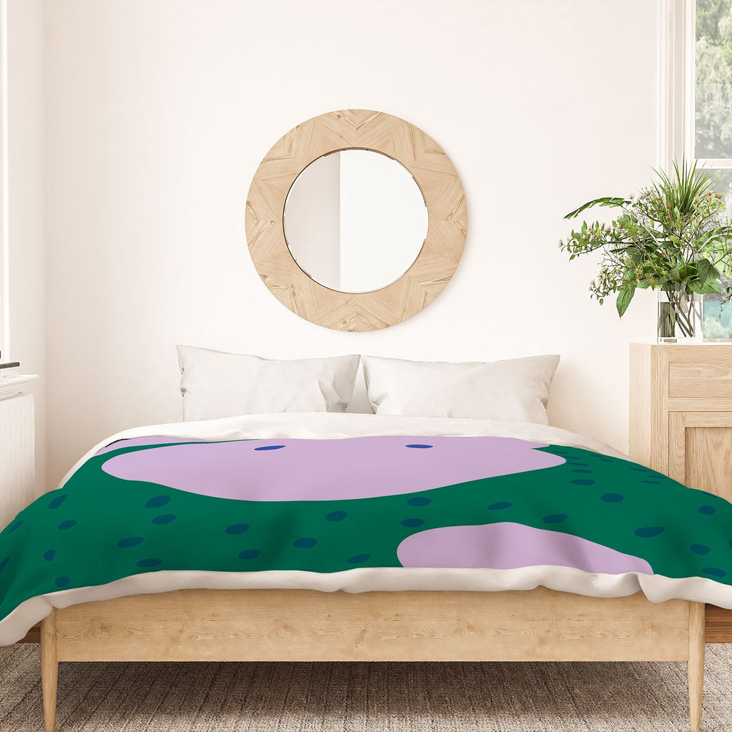 Camilla Foss Pebbles and Rabbit Duvet Cover