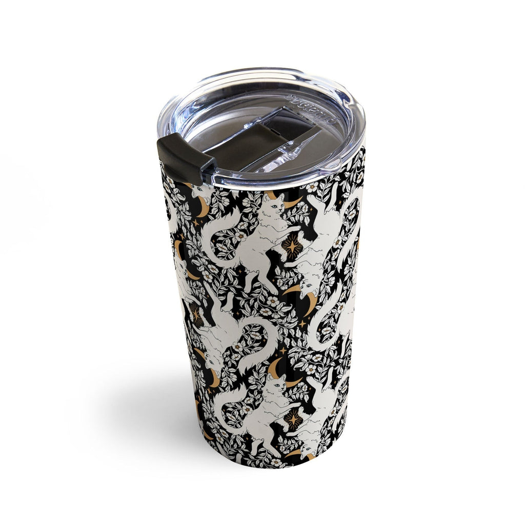 Avenie Celestial Cats Gold Travel Mug