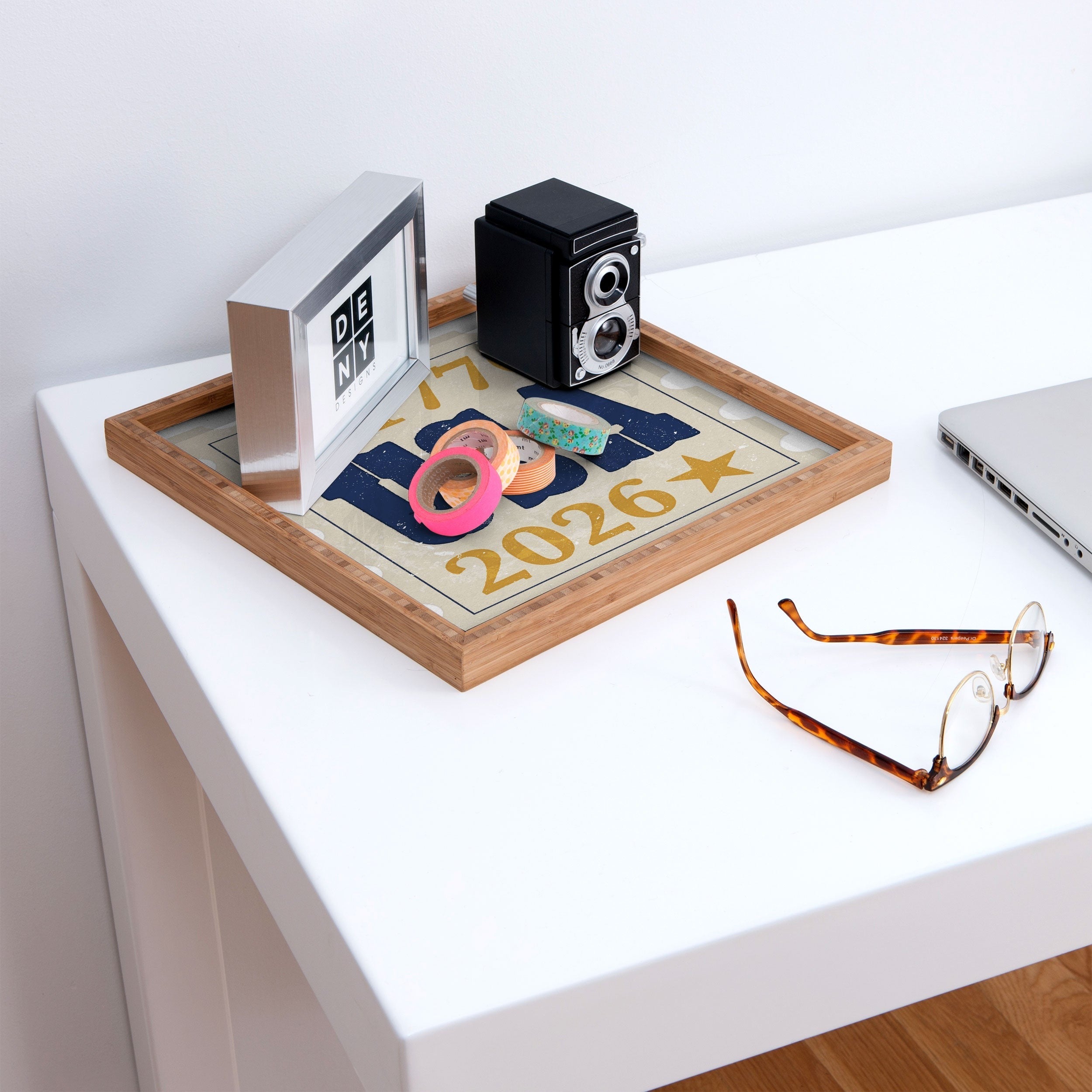 DENY Designs USA Stamp Square Tray