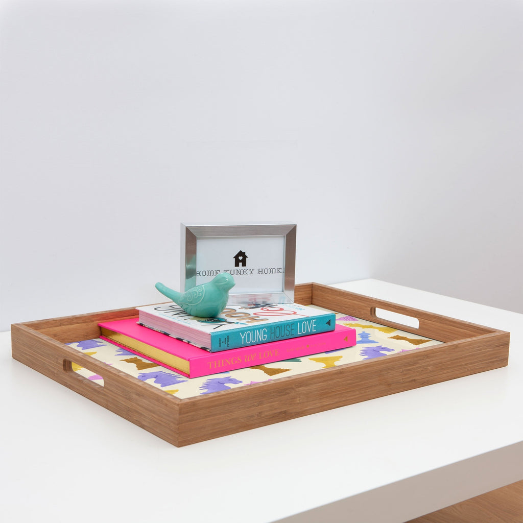 Design by Spark Chess Game Pieces Rectangular Tray
