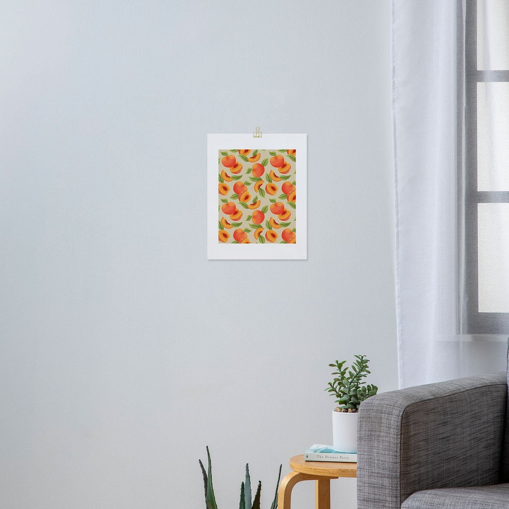 Jessica Molina Peach Pattern Art Print
