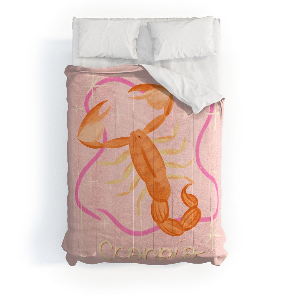 Little Om Zodiac Sign Scorpio Comforter