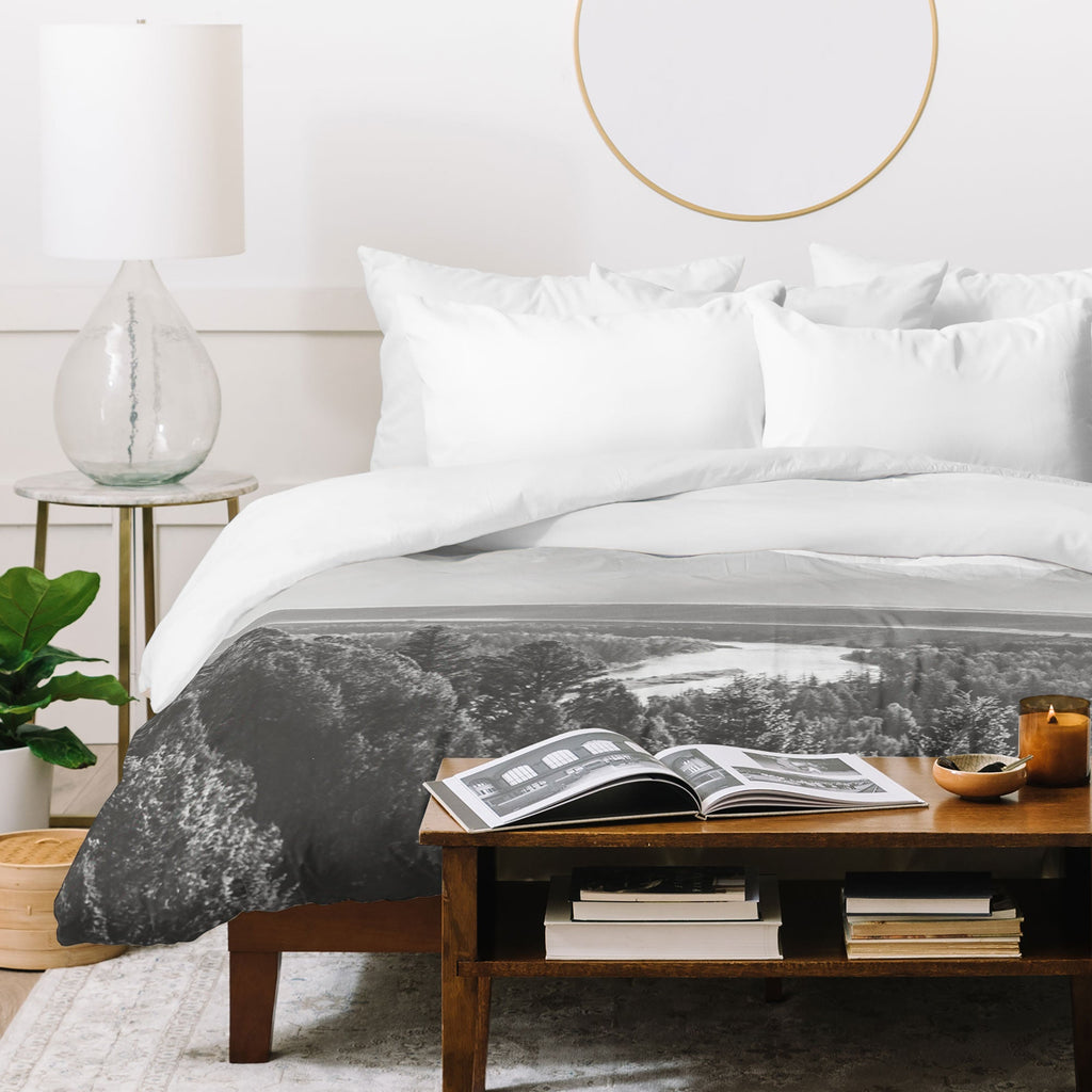 In This Instance Photography Grand Tetons Snake River Sunset Duvet Cover