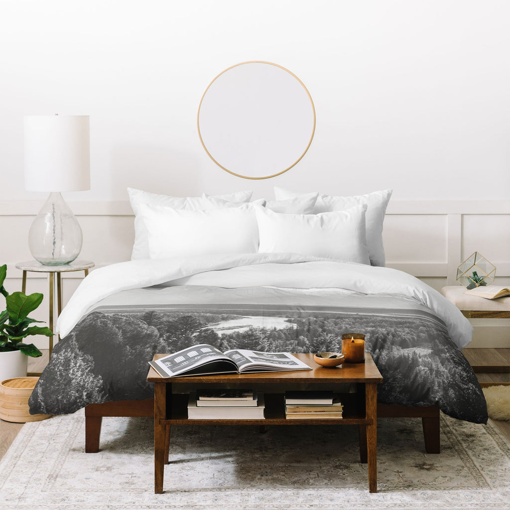 In This Instance Photography Grand Tetons Snake River Sunset Duvet Cover