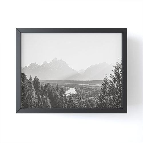 In This Instance Photography Grand Tetons Snake River Sunset Framed Mini Art Print