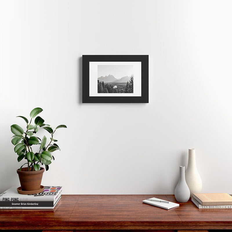 In This Instance Photography Grand Tetons Snake River Sunset Framed Art Print