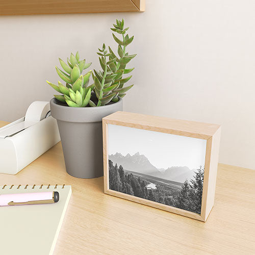 In This Instance Photography Grand Tetons Snake River Sunset Framed Mini Art Print