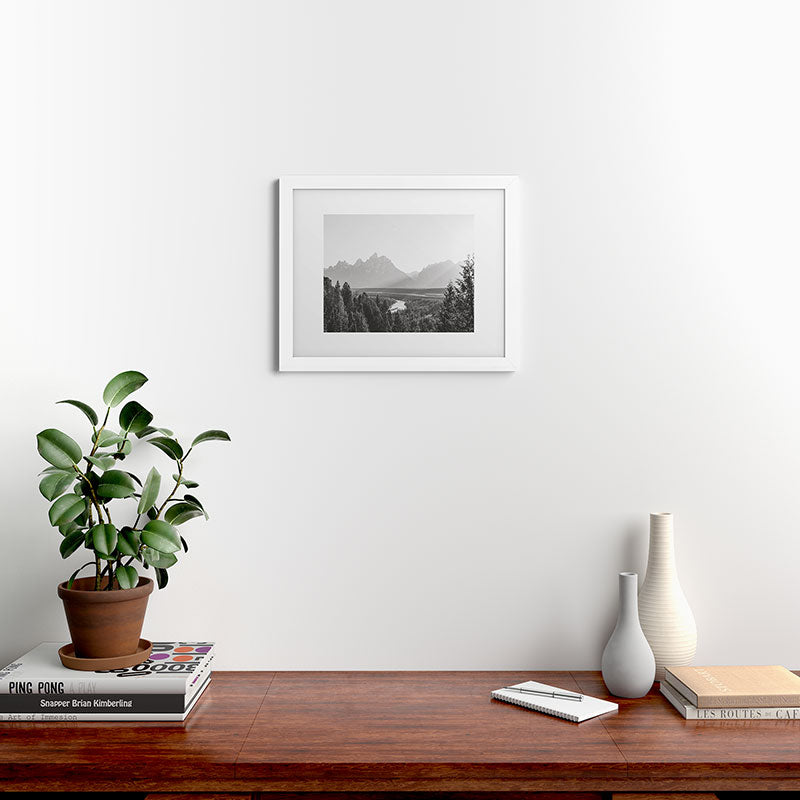 In This Instance Photography Grand Tetons Snake River Sunset Framed Art Print