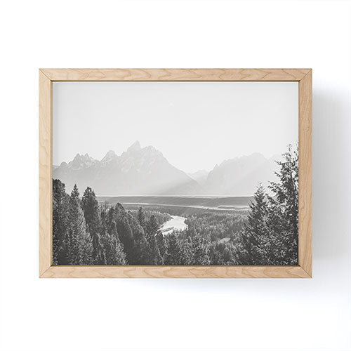 In This Instance Photography Grand Tetons Snake River Sunset Framed Mini Art Print