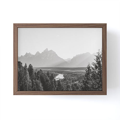 In This Instance Photography Grand Tetons Snake River Sunset Framed Mini Art Print