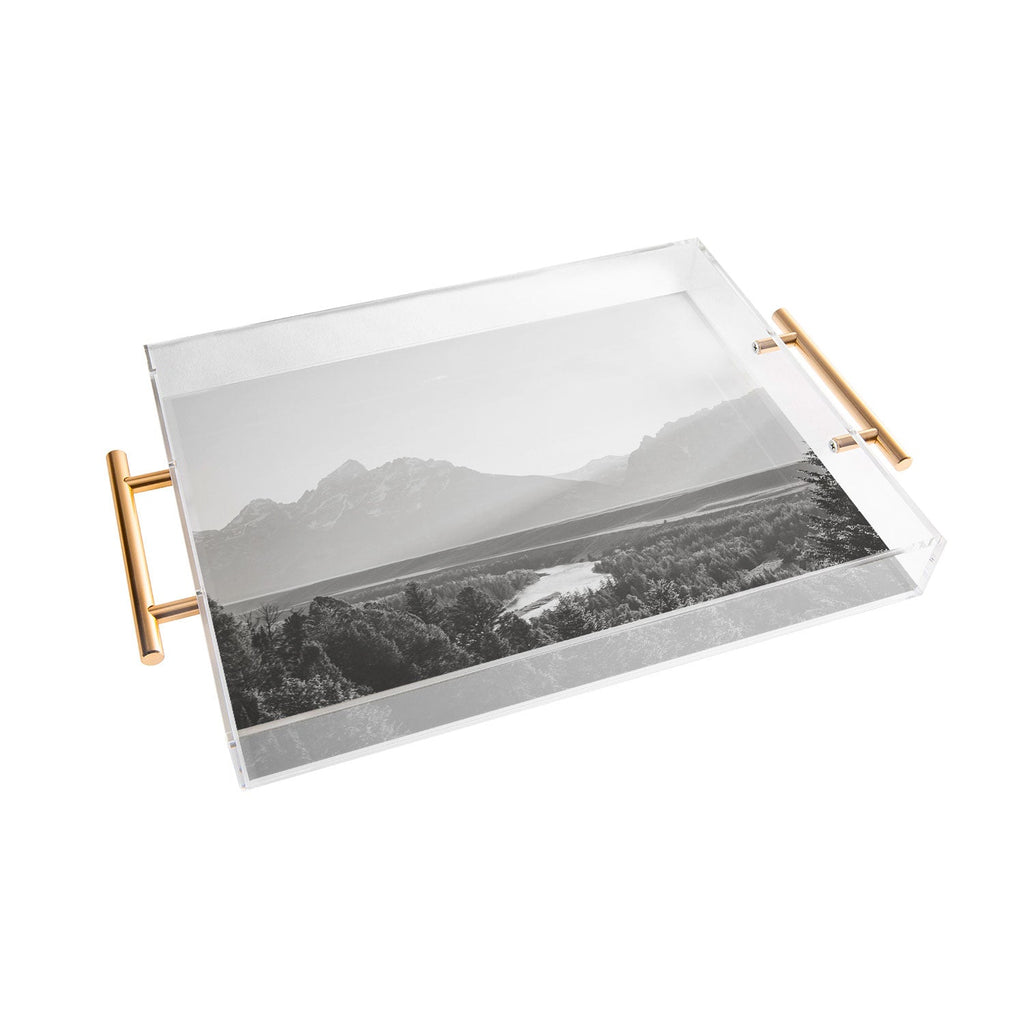 In This Instance Photography Grand Tetons Snake River Sunset Acrylic Tray
