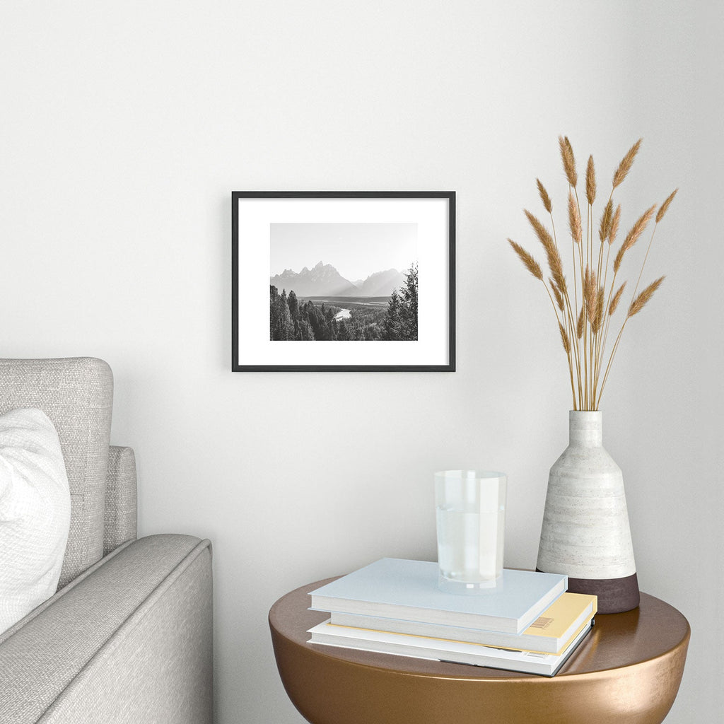 In This Instance Photography Grand Tetons Snake River Sunset Metal Framed Art Print