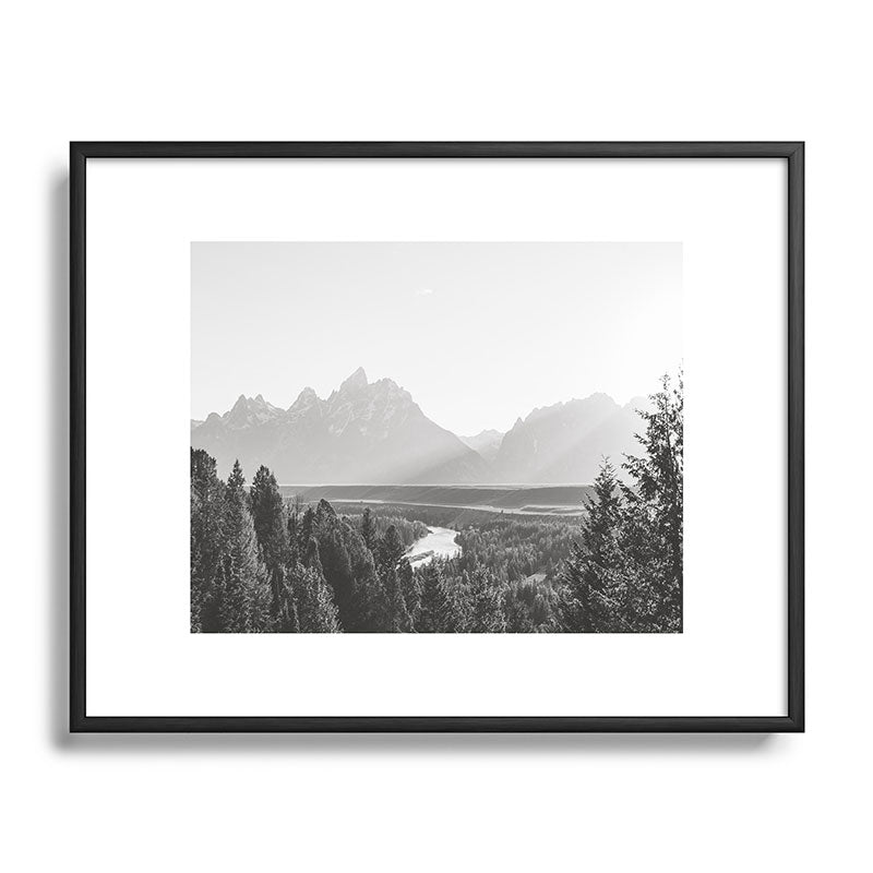 In This Instance Photography Grand Tetons Snake River Sunset Metal Framed Art Print