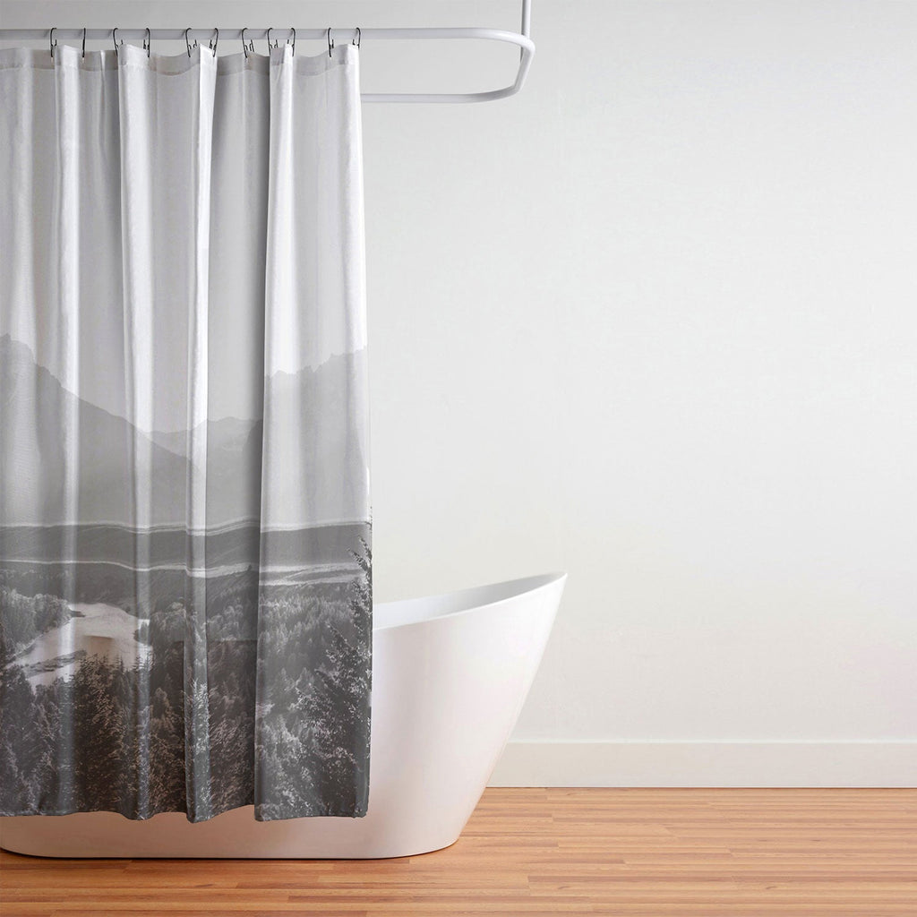 In This Instance Photography Grand Tetons Snake River Sunset Shower Curtain
