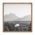 In This Instance Photography Grand Tetons Snake River Sunset Square Tray
